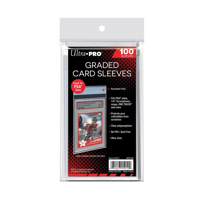 Sleeves de protection pour cartes gradées Ultra Pro 100pces