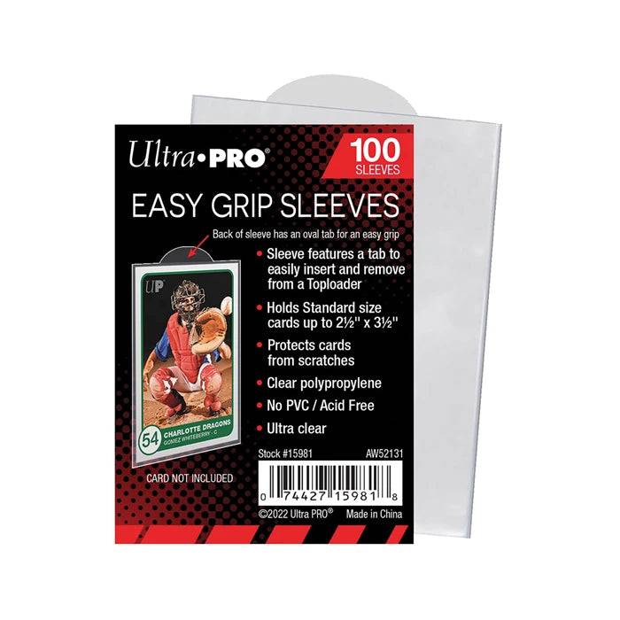 Sleeves de protection pour carte avec languette Ultra Pro 100pcs
