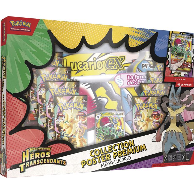 Coffret Collection Poster Premium Méga-Lucario